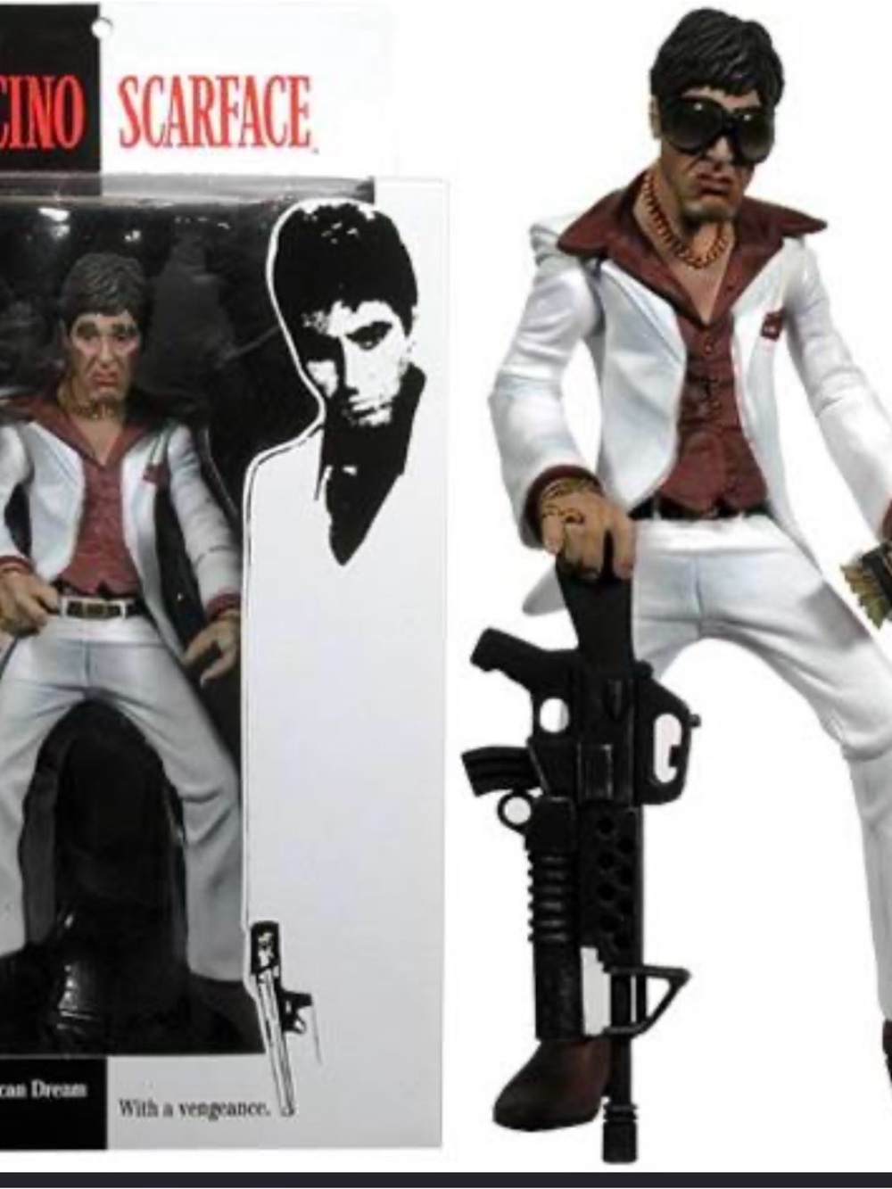 Vintage Scarface “The Player “ 10”Action Figure  NIB 2004 Mezco Toys Al Pacino